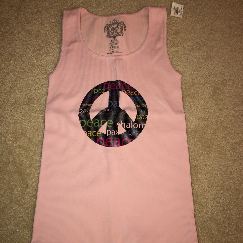 Pink Sugar Lip tank top